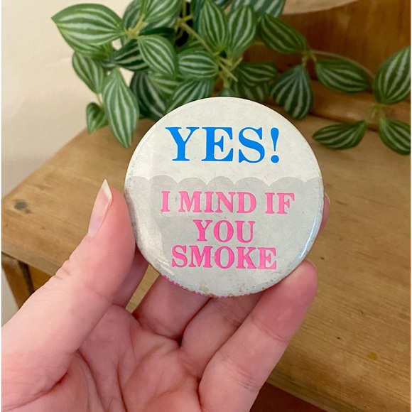 Vintage No Smoking Button Pin - Picture 2 of 2